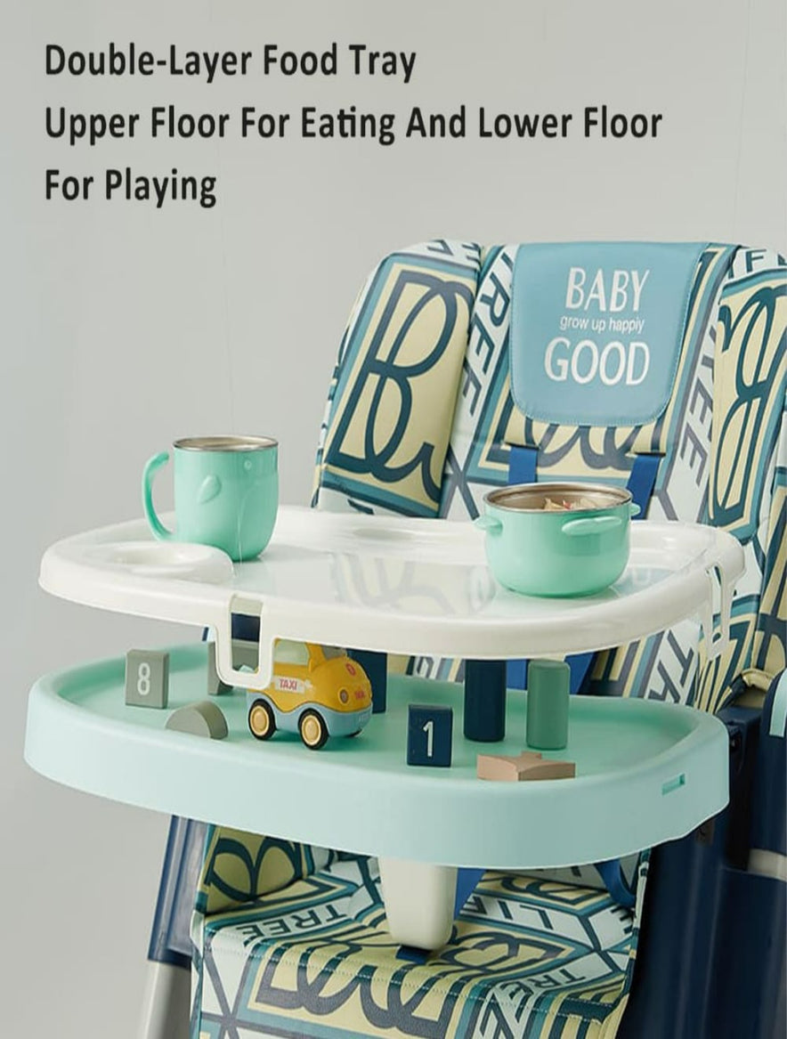High Chair with heigh Adjustment and Wheels 03