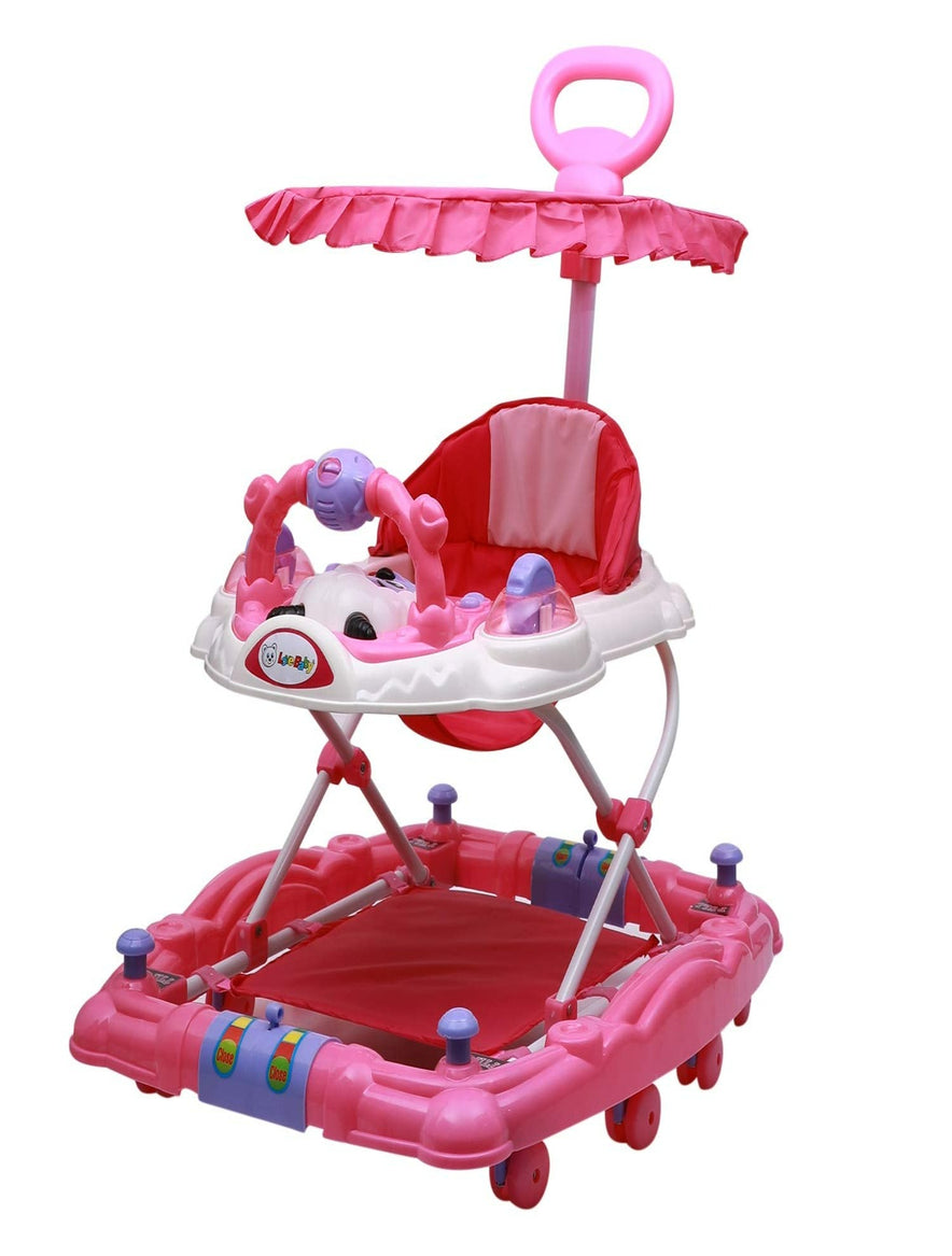 Musical Rocker Walker With Hood (BJ-302H PINK)