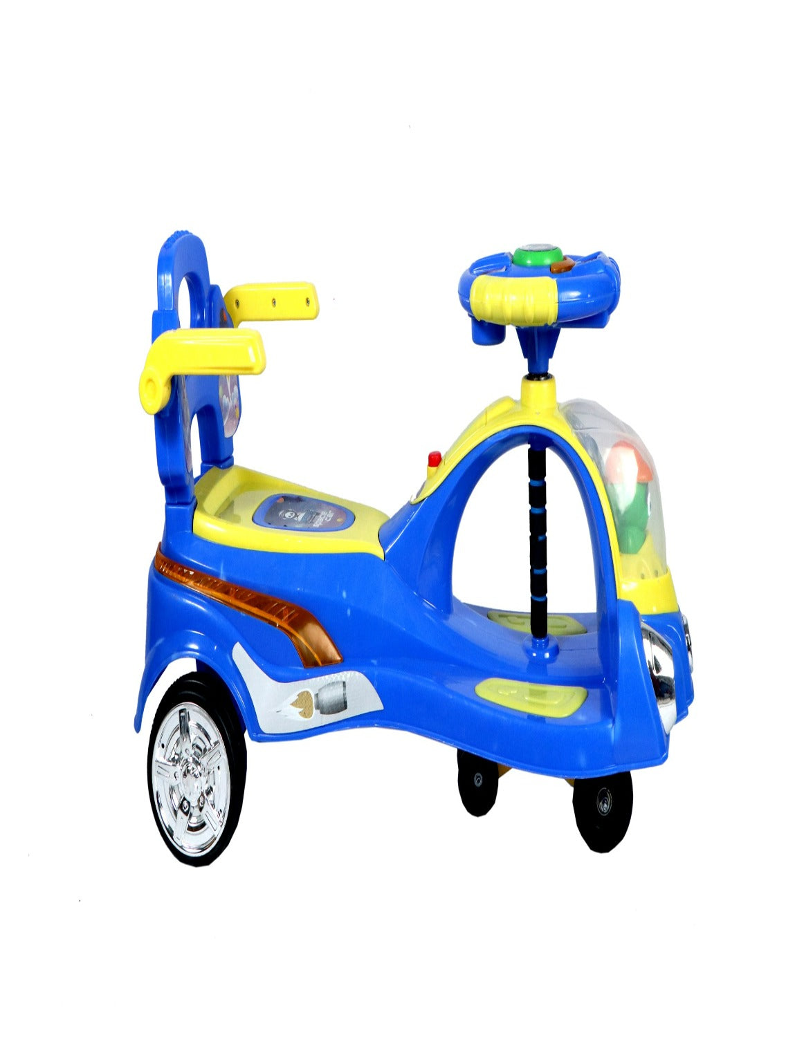 SPACE Ride on Magic Swing Cars with LED Light & Music - Blue