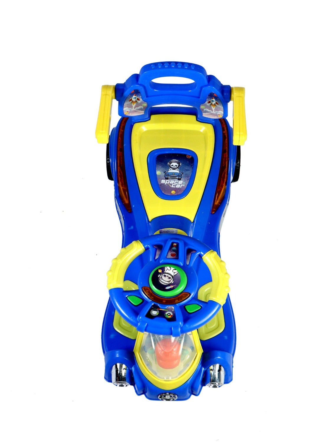 SPACE Ride on Magic Swing Cars with LED Light & Music - Blue