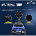 KIDS Battery Operated Ride on Jeep for Kids with Music Lights and Swing Electric Remote Control Ride on Jeep - Blue