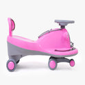 Cooper Train Car Rider with Steering Music & Lights for Girls (Pink)