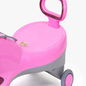Cooper Train Car Rider with Steering Music & Lights for Girls (Pink)