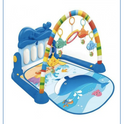 Baby Piano Fitness Rack With Playing Toys - Blue