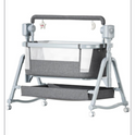 Premium Baby Cradle 3 in 1 Electric Bedside Crib Baby Swing Cot, 5-gear Microwave Adjustable Rocking Bedside Cribs