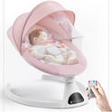 Electric Baby Swing with Bluetooth, Remote Control, Music, 5 Swing Speeds, Harness - For Infants