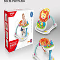 Multifunctional Musical Baby Lion Walker (Multicolor)