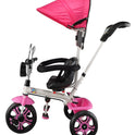 Tricycle with Light, Foldable Canopy and 360 Degree Seat Rotating
