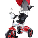 Tricycle with Light, Foldable Canopy and 360 Degree Seat Rotating