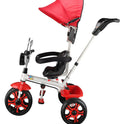 Tricycle with Light, Foldable Canopy and 360 Degree Seat Rotating