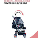 Firstcrawl Baby Stroller With Mosquito Net & Reversible Handle - Sunshine Blue