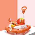 Height Adjustable Musical Walker With Parental Handle (BJ 305-H ORANGE)