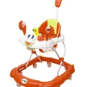 Height Adjustable Musical Walker With Parental Handle (BJ-303H ORANGE)