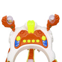 Height Adjustable Musical Walker With Parental Handle (BJ-303H ORANGE)