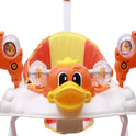 Height Adjustable Musical Walker With Parental Handle (BJ 305-H ORANGE)