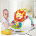 Multifunctional Musical Baby Lion Walker (Multicolor)