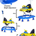 Bmw Musical Walker With Adjustable Height  (Blue)