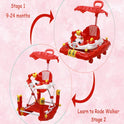Musical Rocker Walker With Hood (BJ-302H RED)