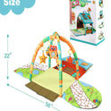 Baby Tunnel House Activity Gym Crawling Mat - MULTICOLOR