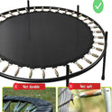 Heavy Duty Jumping Mat Indoor/Outdoor Trampoline with Enclosure Net and Spring Cover Padding