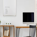 Double Sided White Board and Chalk Board, Non-Magnetic
