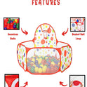 Ball Pool With Basketball Include 50 Balls (Multicolor)