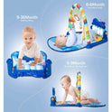 Baby Piano Fitness Rack With Playing Toys - Blue
