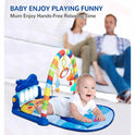 Baby Piano Fitness Rack With Playing Toys - Blue