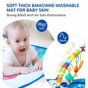 Baby Piano Fitness Rack With Playing Toys - Blue