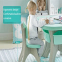 Table Chair Set With 2 Chairs (Green)