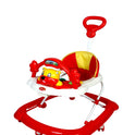 Musical Walker With Adjustable Height & Parental Handle - RED