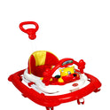 Musical Walker With Adjustable Height & Parental Handle - RED