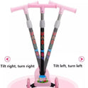 Trendy Skate Scooter With Foldable Handle - Pink