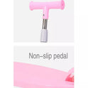 Trendy Skate Scooter With Foldable Handle - Pink