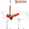 Kids Scooter with 4 Level Height Adjustment & LED Wheels - PINK