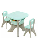 Table Chair Set With 2 Chairs (Green)